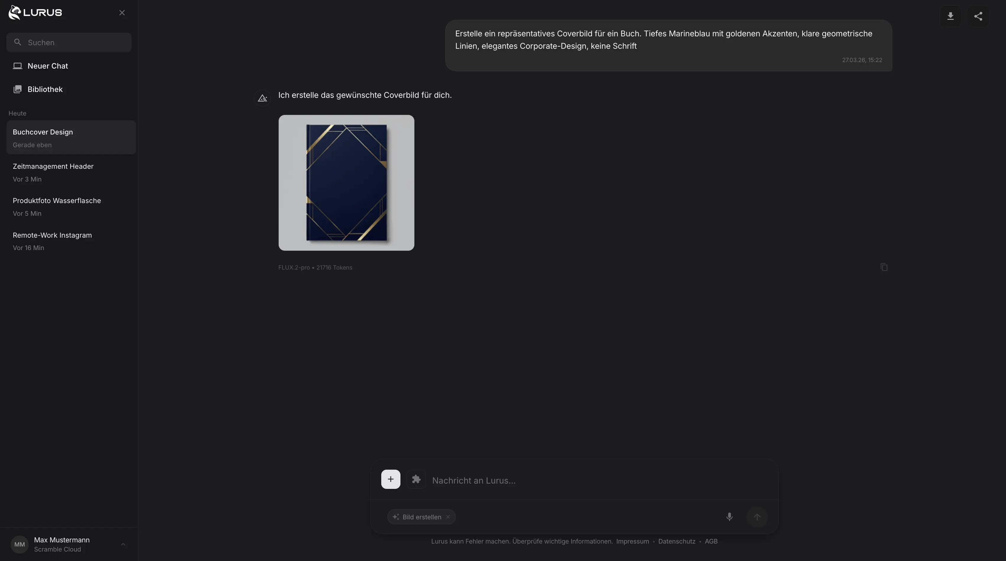 Lurus Bildgenerierung Präsentation